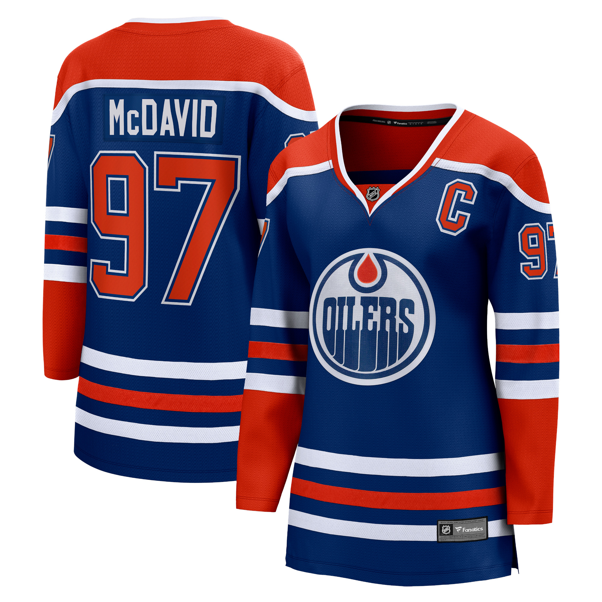 Connor McDavid Edmonton Oilers Branded Women's Home Premier Breakaway Player Jersey – Royal