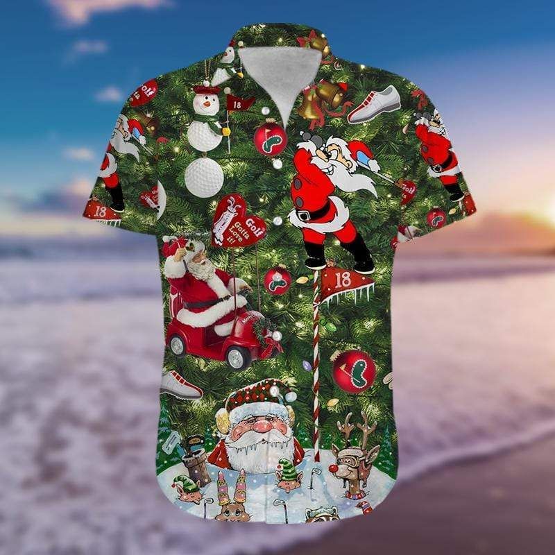 Cover Your Body With Amazing Hawaii Aloha Shirts Golf Christmas Ha37608