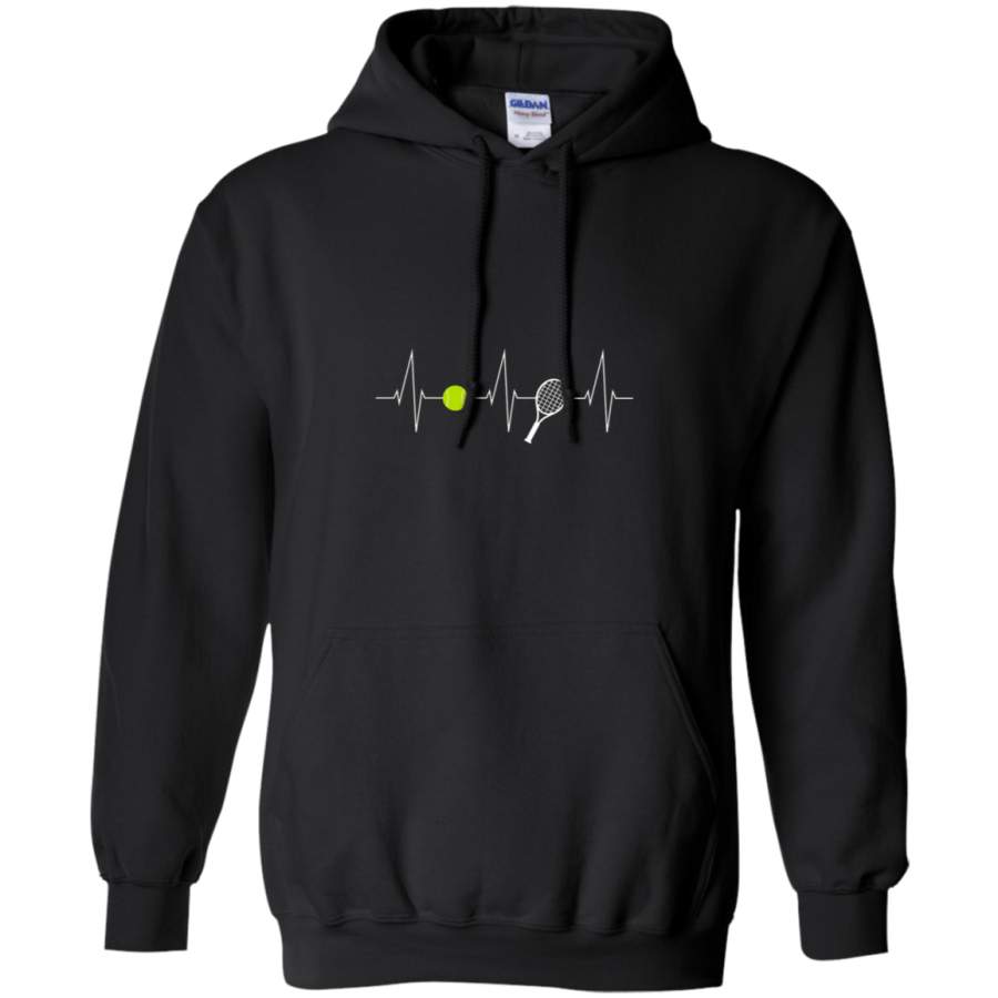 AGR Tennis – Tennis rackets – Tennis ball Heartbeat Heart rate – I love tennis Gildan Pullover Hoodie