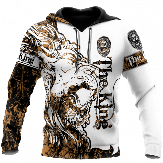 Unisex Hoodie All Over Print Lion Gifts 3D The Alpha King Lion Tattoo Over Printed Us Unisex Size Hoodie