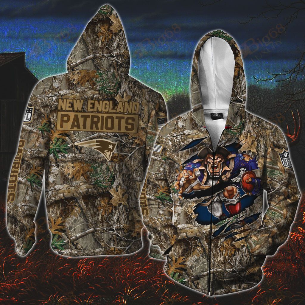 New England Patriots Hunting Shirt 04 M6BTH0726