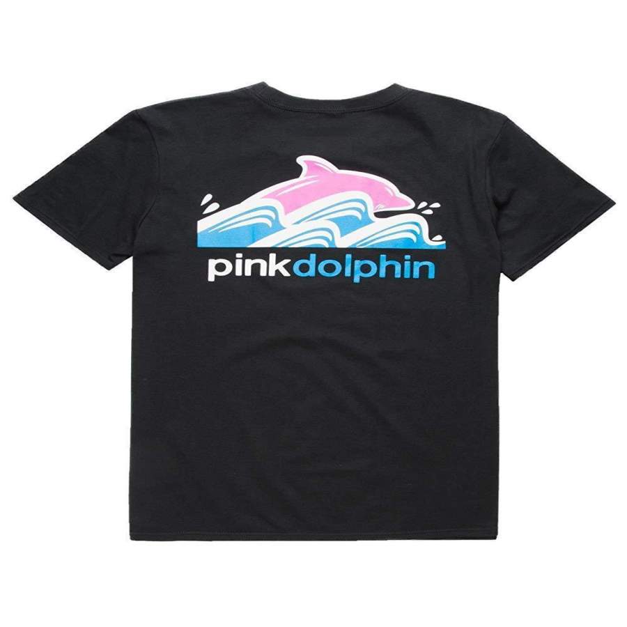 YPS Pink Dolphin Wave Block T-Shirt