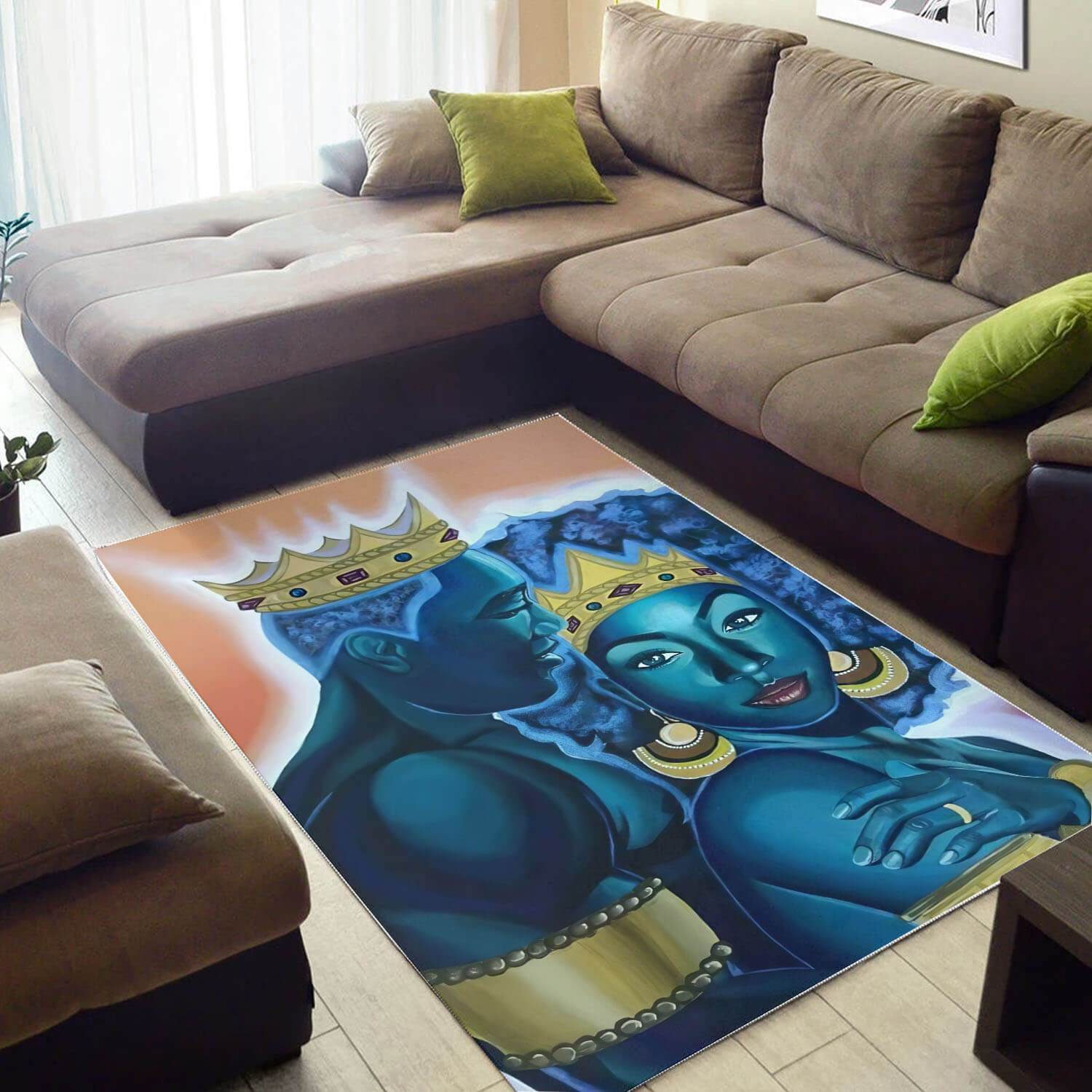 African American Area Rugs Pretty Melanin Poppin Girl African Print Carpet Afrocentric Themed Decor WBG35439