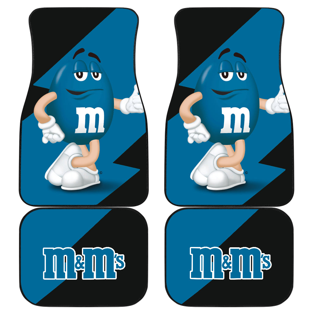 M&M’S Candy Ice Cream Cones Chocolate Blue Car Floor Mats Funny Gift Idea