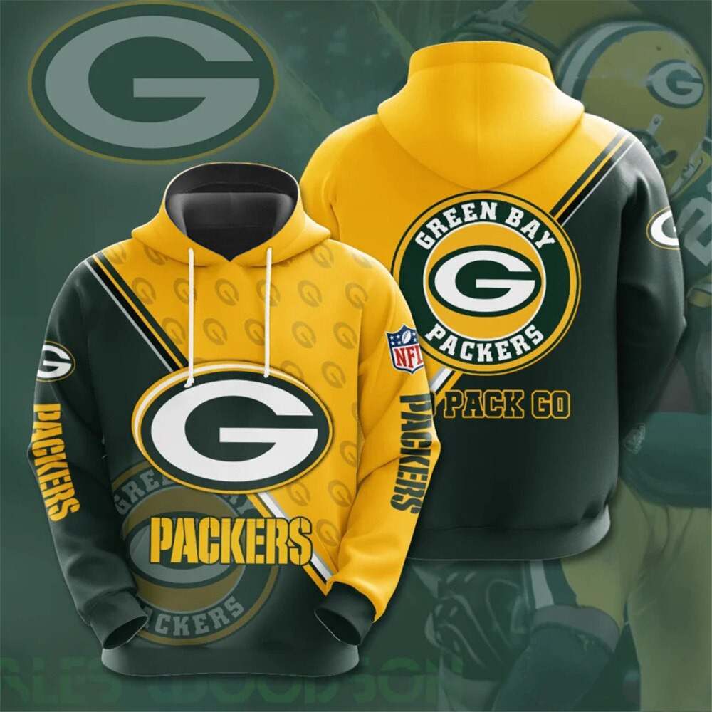 Green Bay Packers Hoodies “Go Pack Go” Pattern Sweatshirt For Fans