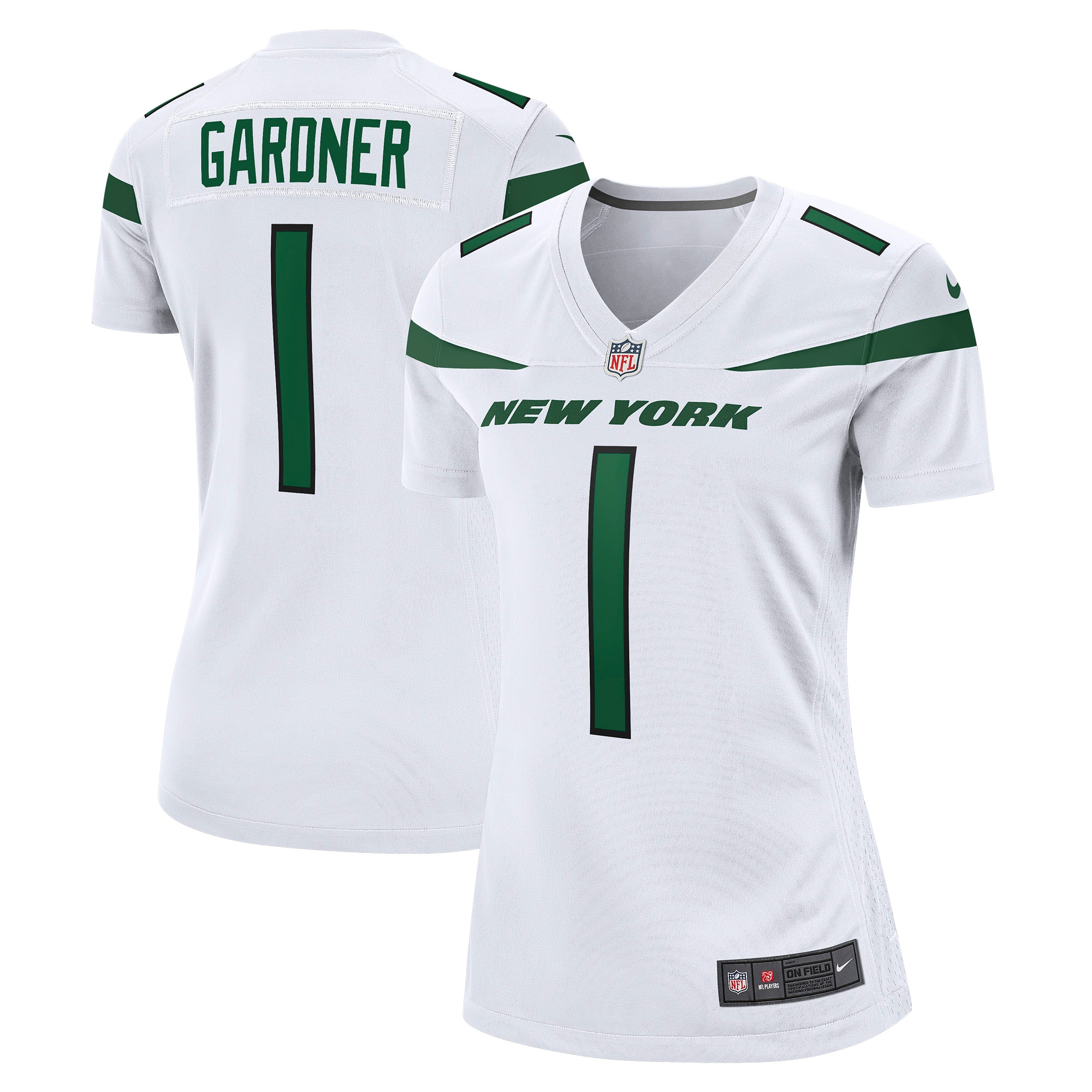 Ahmad Sauce Gardner New York Jets Womens 2022 NFL Draft First Round Pick Game Jersey – White