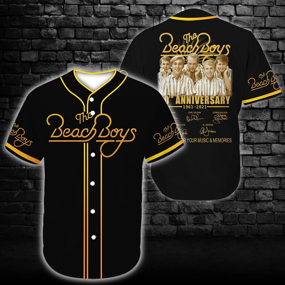 Years The Beachboys Baseball Tee Jersey Shirt Unisex Men Women