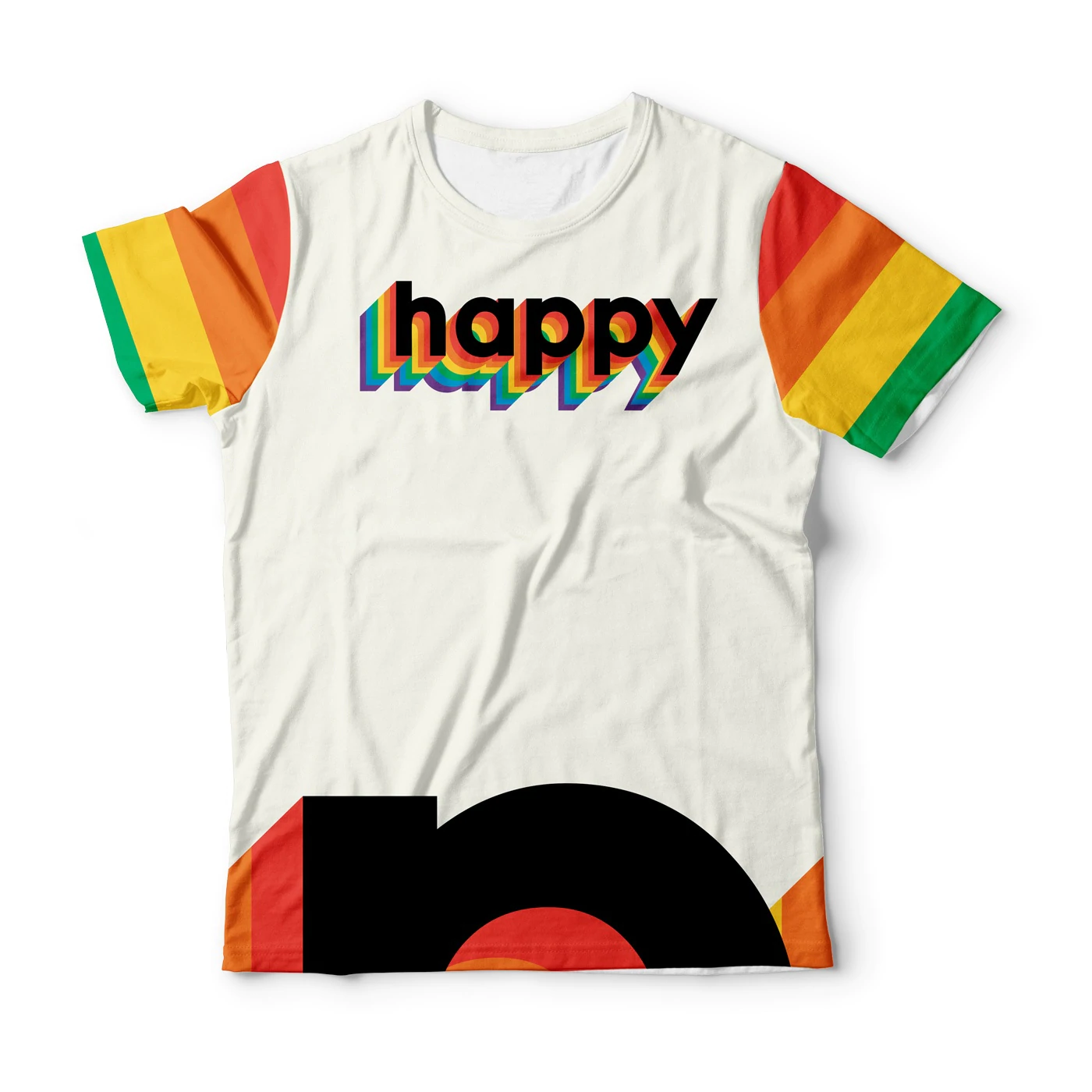 Happy Pride 3D T Shirt For Gaymer, Lesbian Happy 3D Shirts, Rainbow Colors Shirt For Lgbt