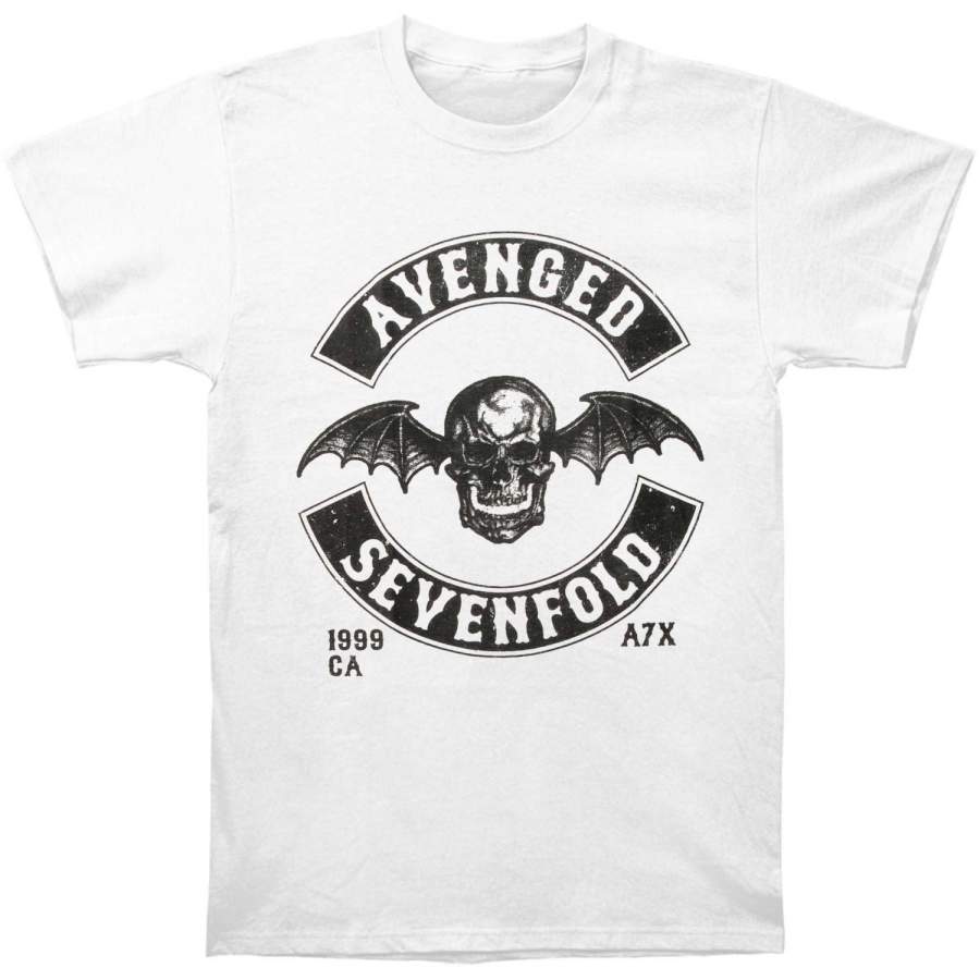 Avenged Sevenfold Men’s Moto Seal T-shirt White