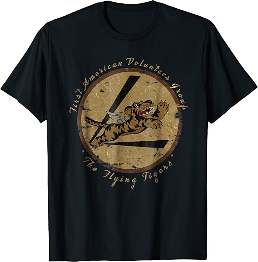 “Flying Tigers Squadron” WWII Vintage Insignia T-Shirt