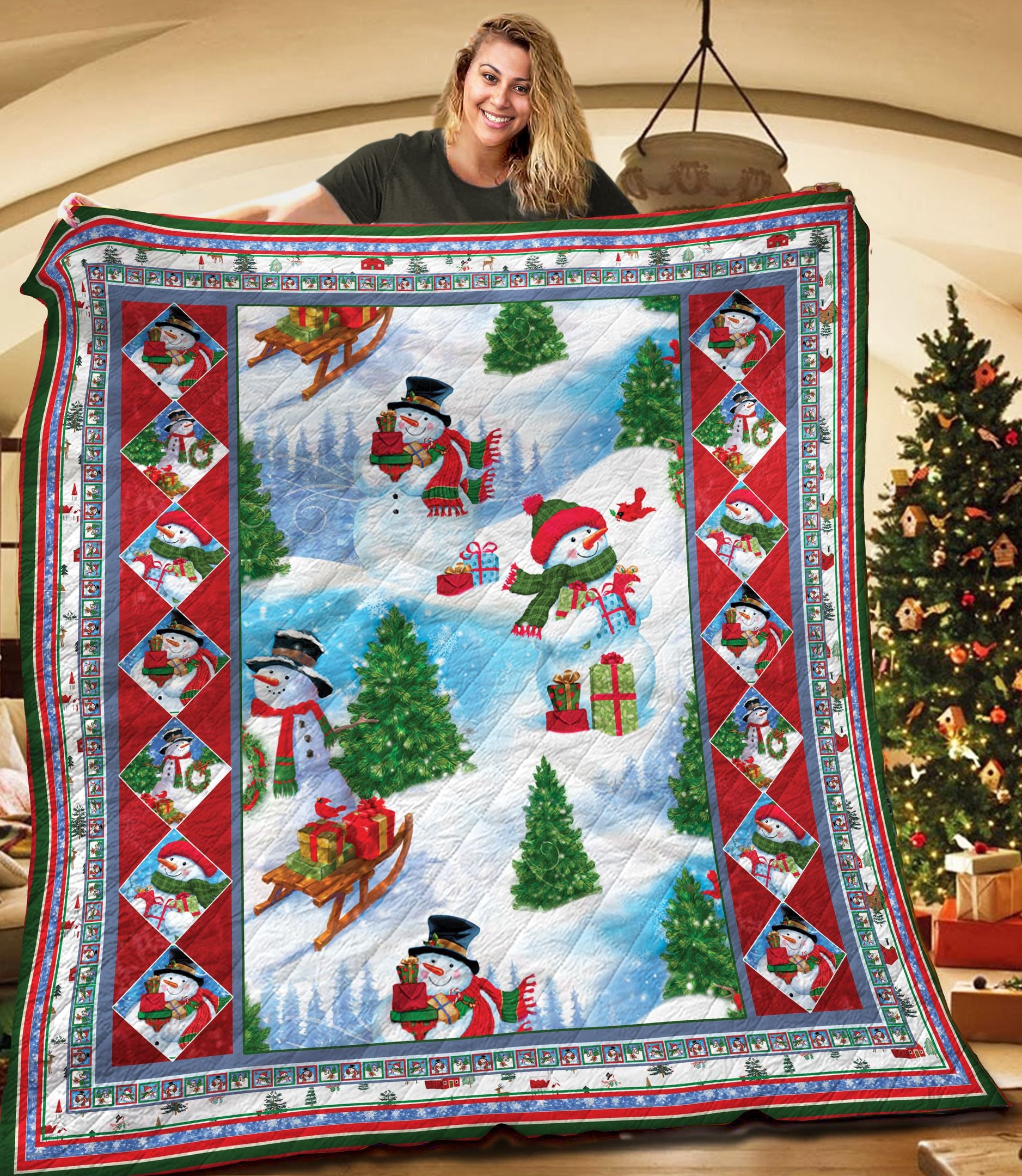 Christmas Tnt161119Nh Quilt Blanket