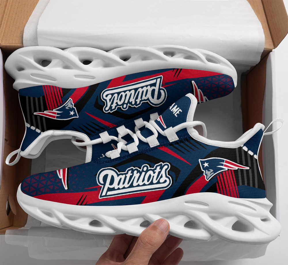 New England Patriots Personalized Yezy Running Sneakers Bg248