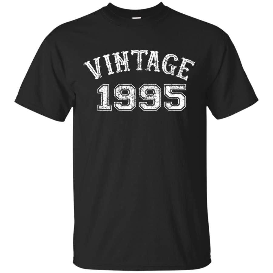 23rd Birthday Vintage 1995 23 Yrs Old Awesome Cotton T-Shirt