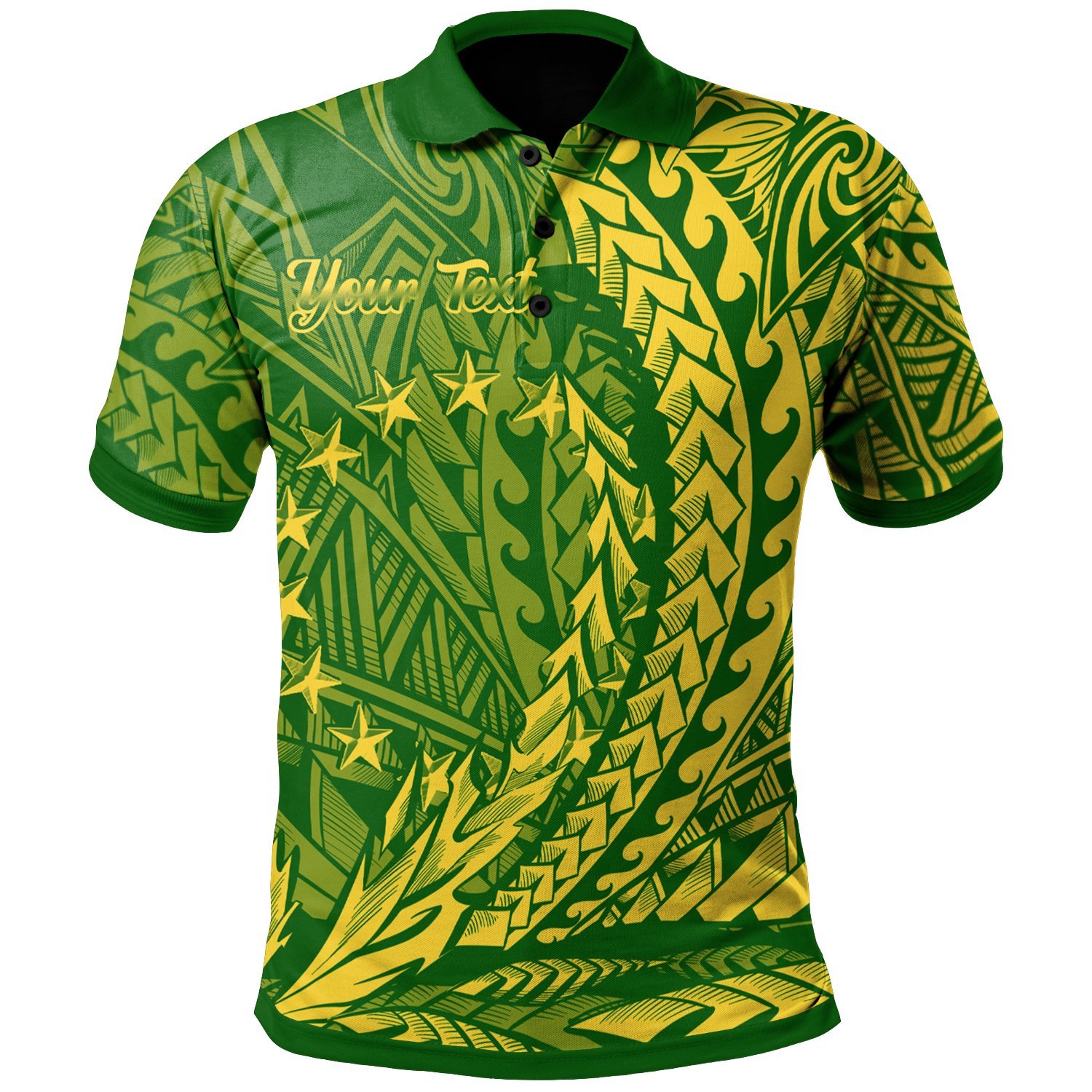 Cook Islands Polo Shirt – Custom Wings Style – BN01