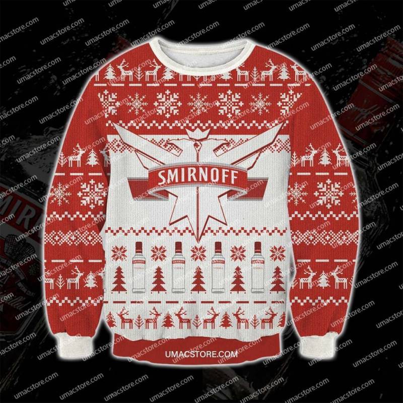 Smirnoff V2 3D Print Ugly Christmas Sweatshirt