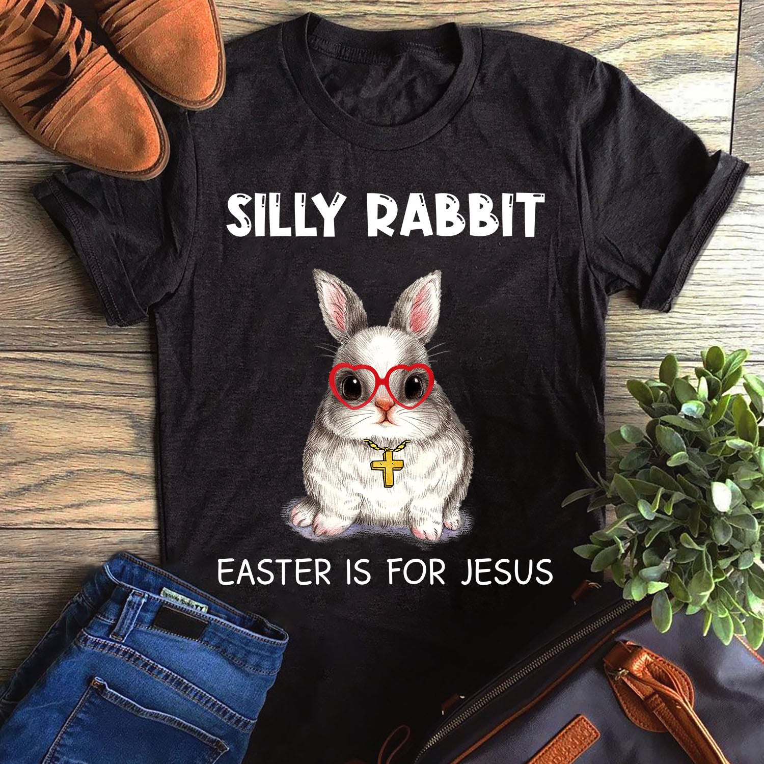 Silly Rabbit Easter Is For Jesus Graphic Unisex T Shirt, Sweatshirt, Hoodie Size S – 5XL