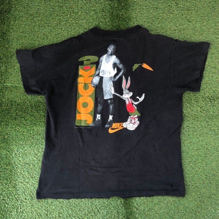 Vintage 90 S Sportswear Michael Jordan Bugs Bunny What S Up Jock Hare Jordan S Promo Shirt