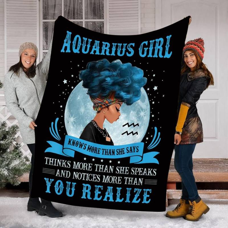 Aquarius Girls Black Queen JQQ168 Fleece Blanket