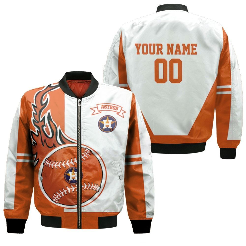 Personalized Houston Astros 3D Bomber Jacket