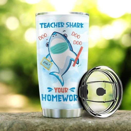 Shark Teacher 3D Tumbler