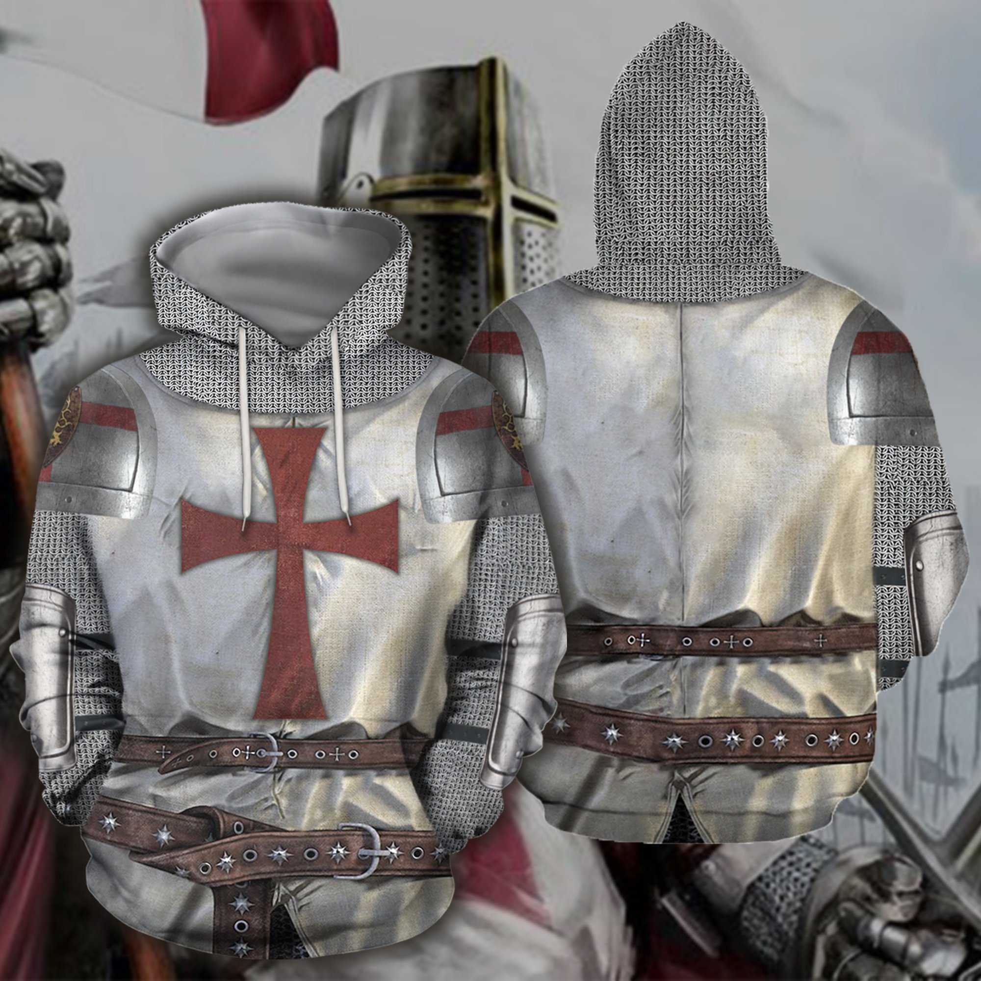 3D All Over Printed Knight Templar