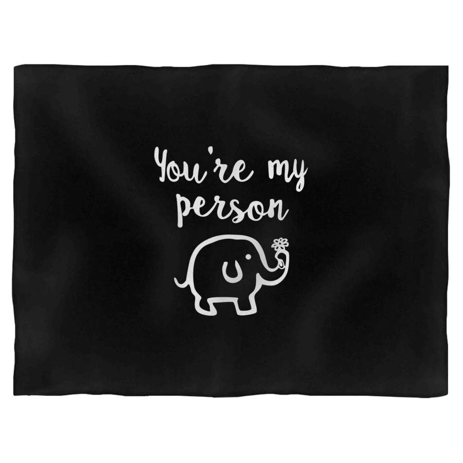 Elephant You’re My Person Blanket