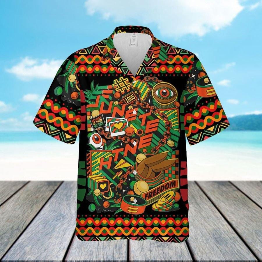 Freedom Symbol For Juneteenth Day Hawaii Aloha Shirts Ha7687