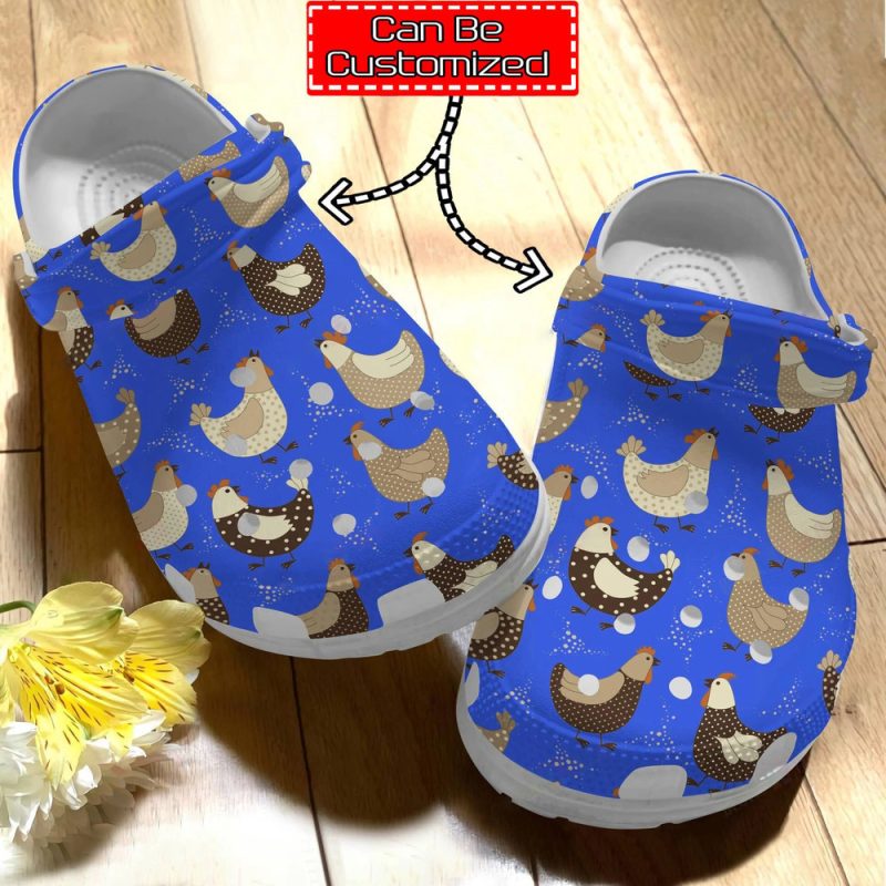 Chicken Print – Personalized Chicken Family Pattern Clog Shoes For Men And Women