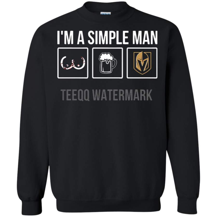 AGR I_m A Simple Man I Love Vegas Golden Knights Sweatshirt