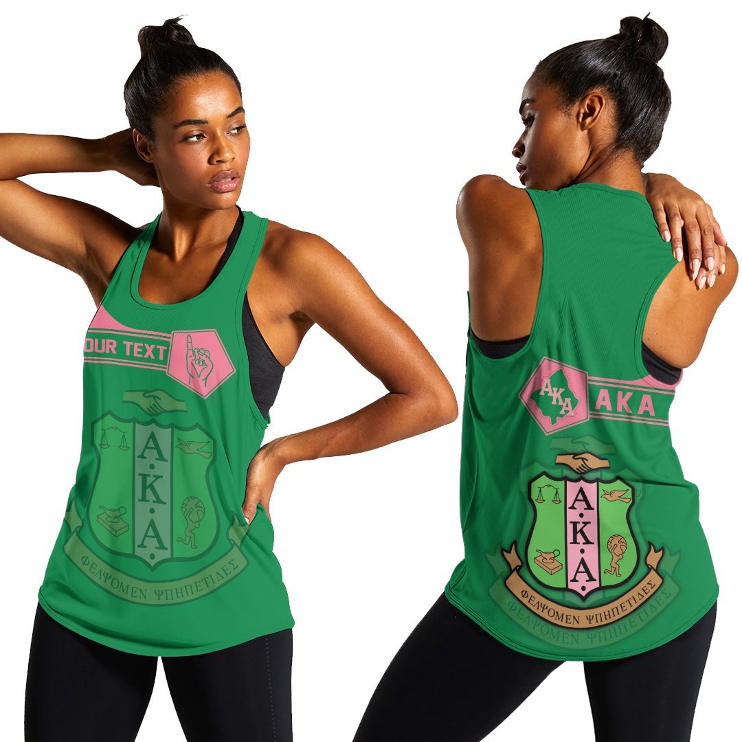 Wonderprint Tank Top Personalized Alpha Kappa Alpha Racerback Tank Simple Style