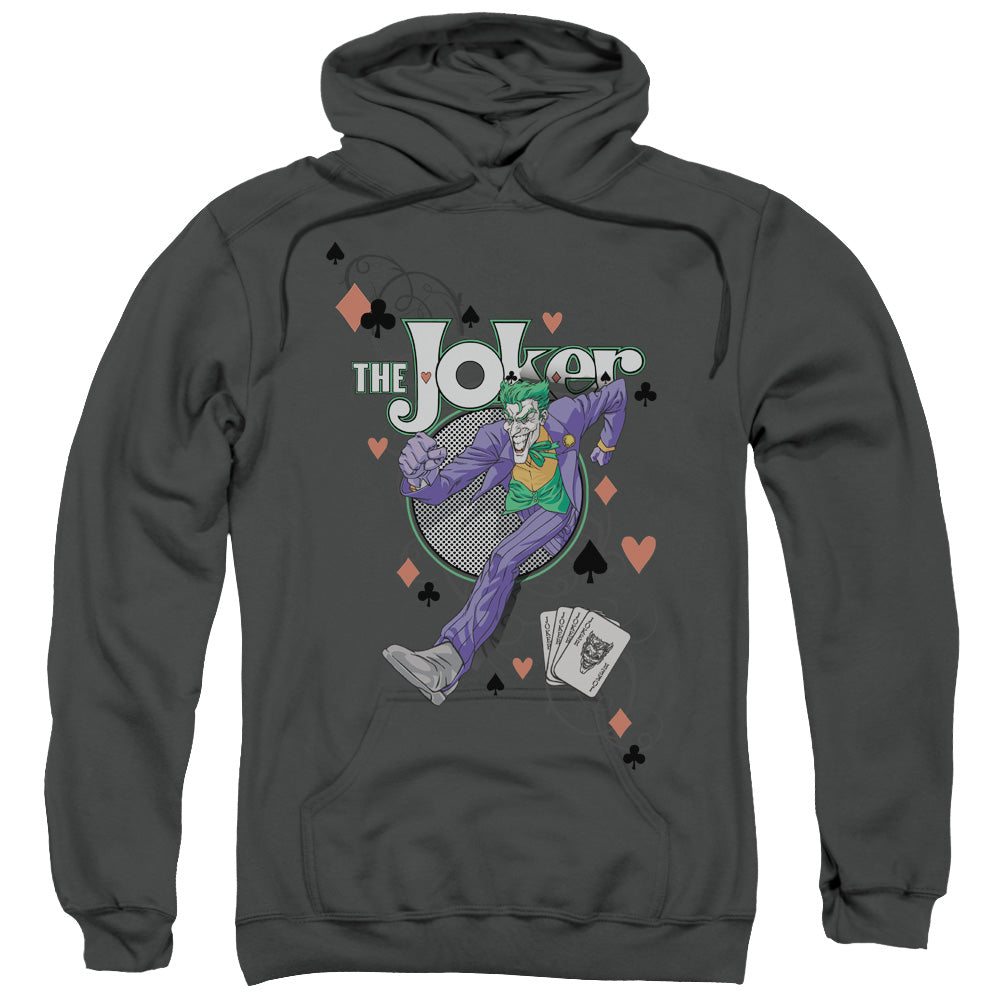 Batman Always A Joker Mens Hoodie Charcoal