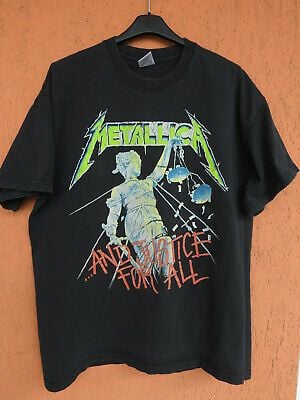 Vintage 1994 Metallica T-shirt And Justice For All Hammer Of Justice (m) Tee 6557