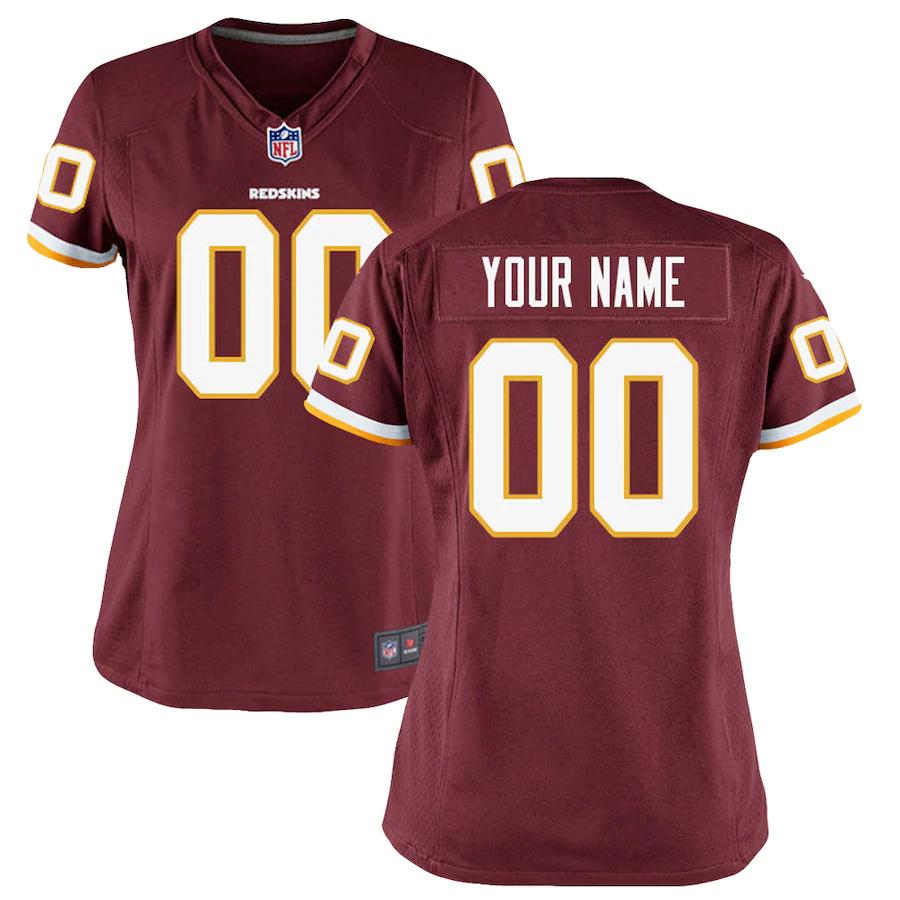 Washington Redskins Nike Womens Custom Game Jersey – Burgundy