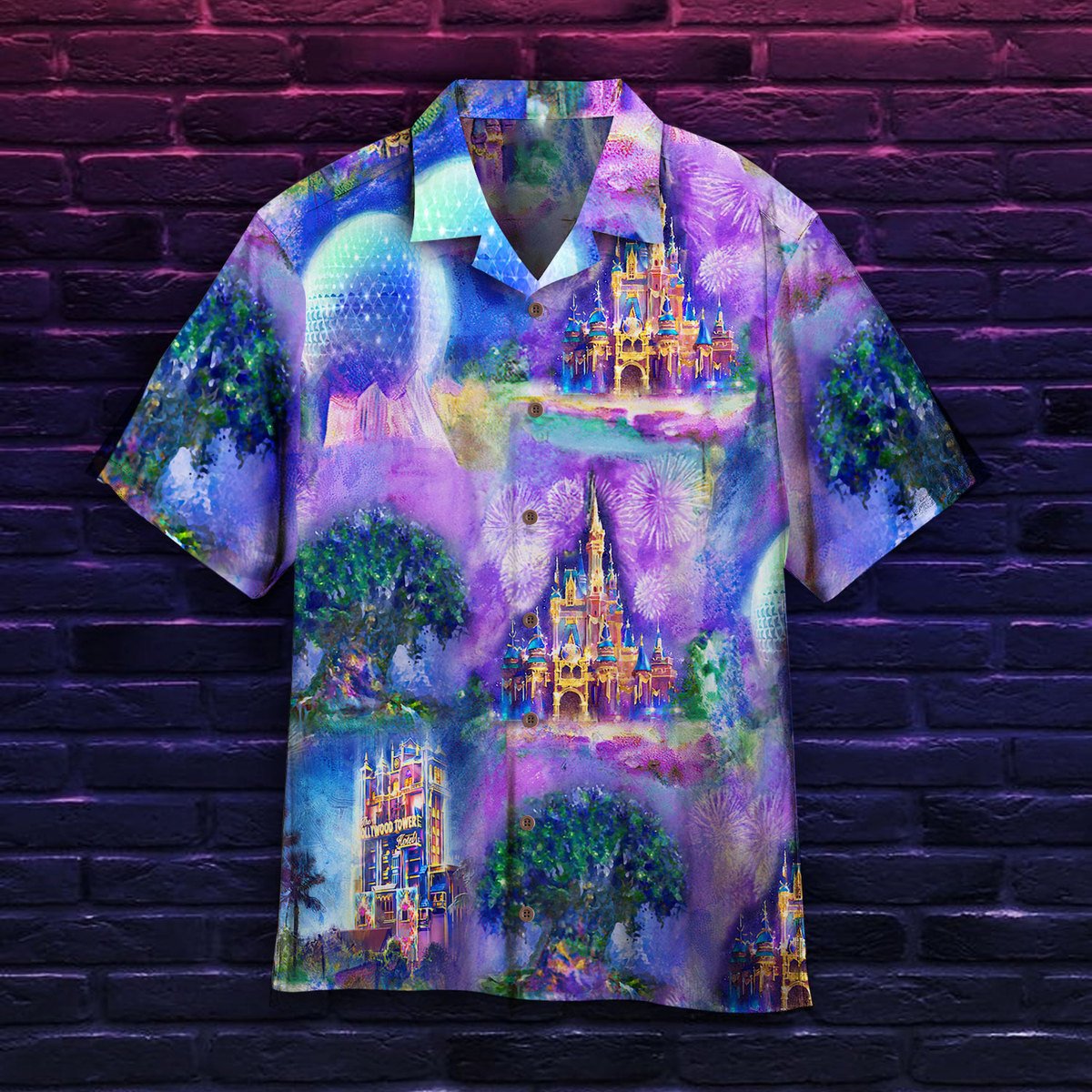 Magic Kingdom Purple Hawaii Shirt For Men Women Adult Ha107917