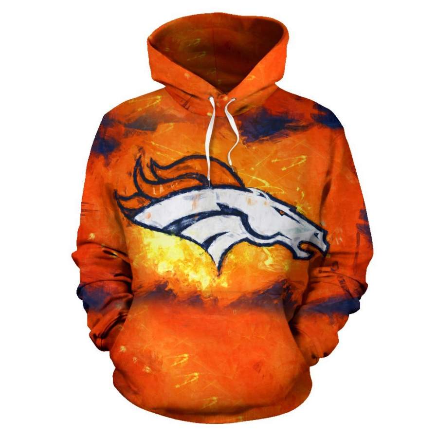 Denver Broncos Hoodie All Over Print