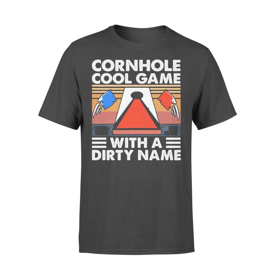 Cornhole Cool Game With A Dirty Name Vintage Retro T-shirt