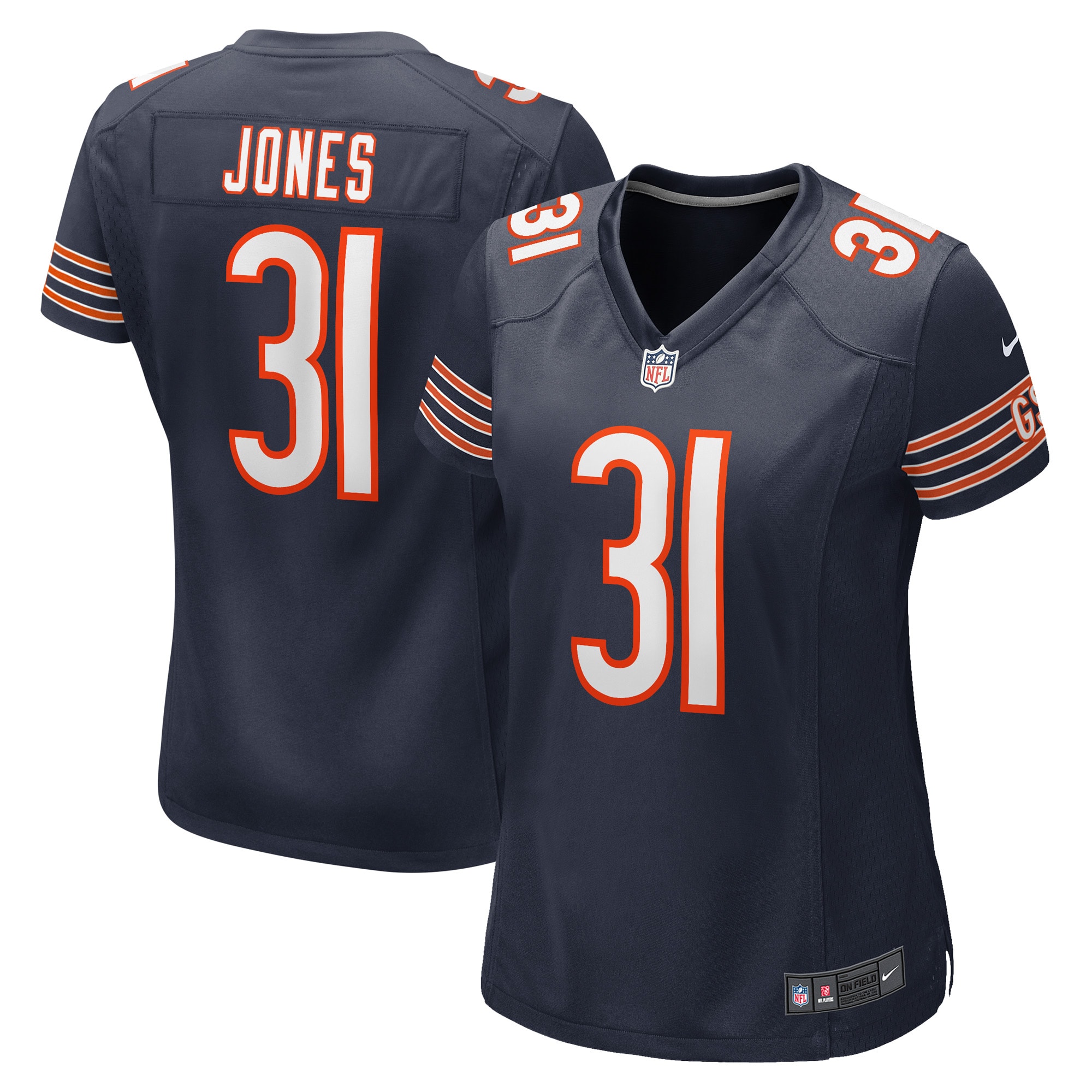 Jaylon Jones Chicago Bears Women's Game Player Jersey – Navy