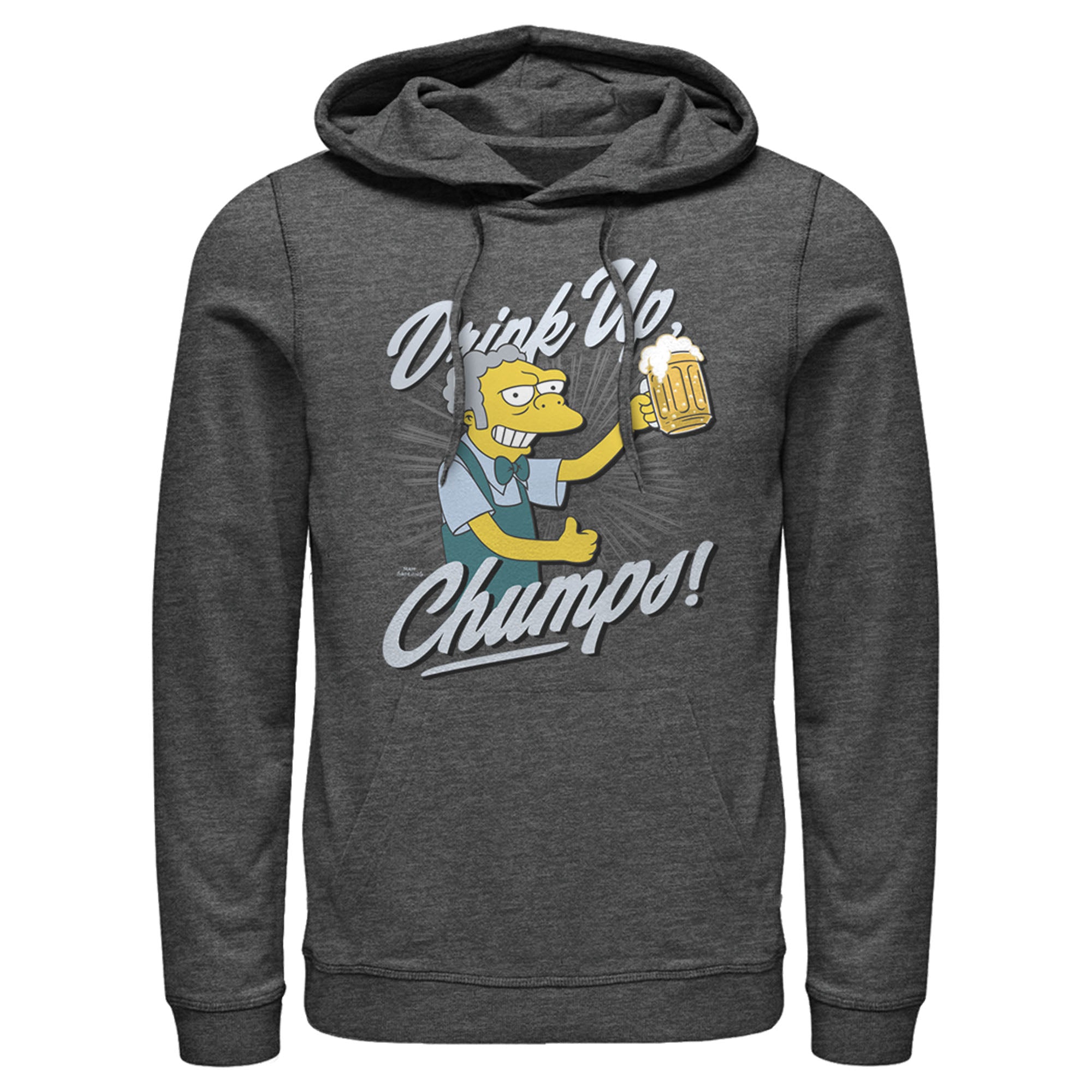 Men’S The Simpsons Drink Up, Champs Pull Over Hoodie