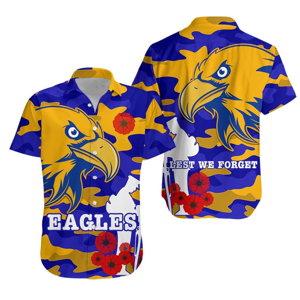 Eagles Anzac Hawaii Shirt West Coast Simple Ha70995