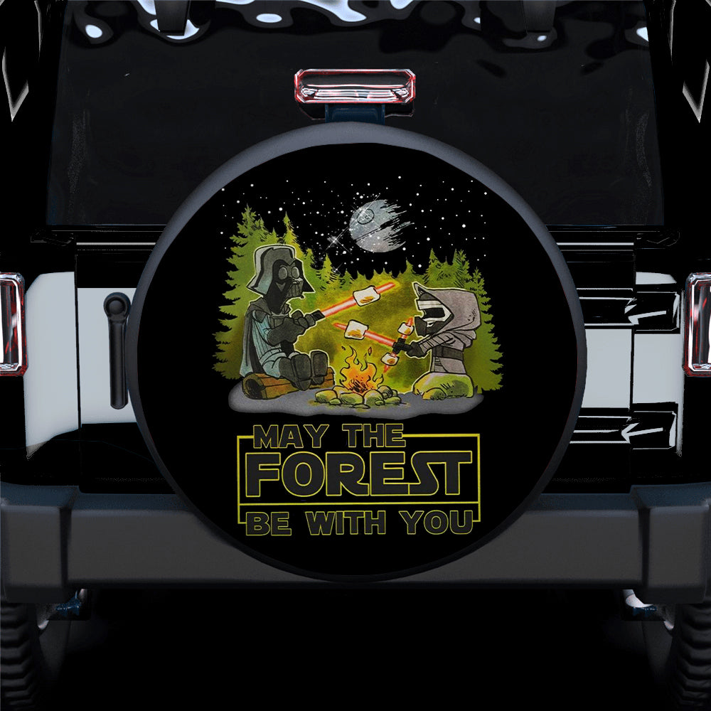 May The Forest Be With You Jeep Car Spare Tire Covers Gift For Campers