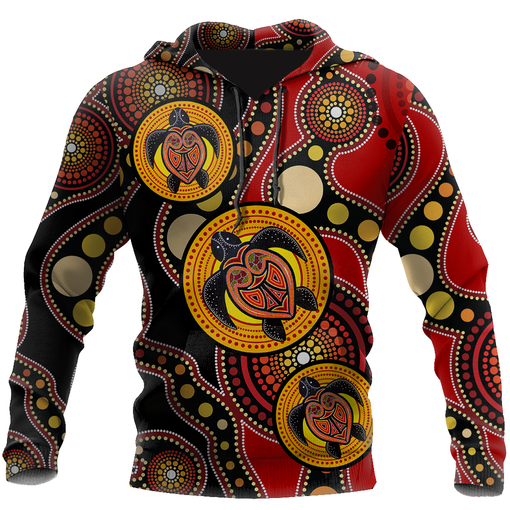 Aboriginal Australia Indigenous Turtles Painting Art Shirts For Men And Women