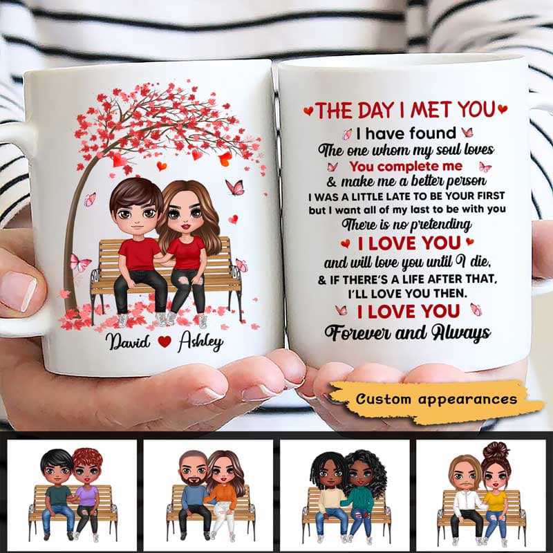 I Met You Couple Valentine Gift For Him For Her Personalized Mug