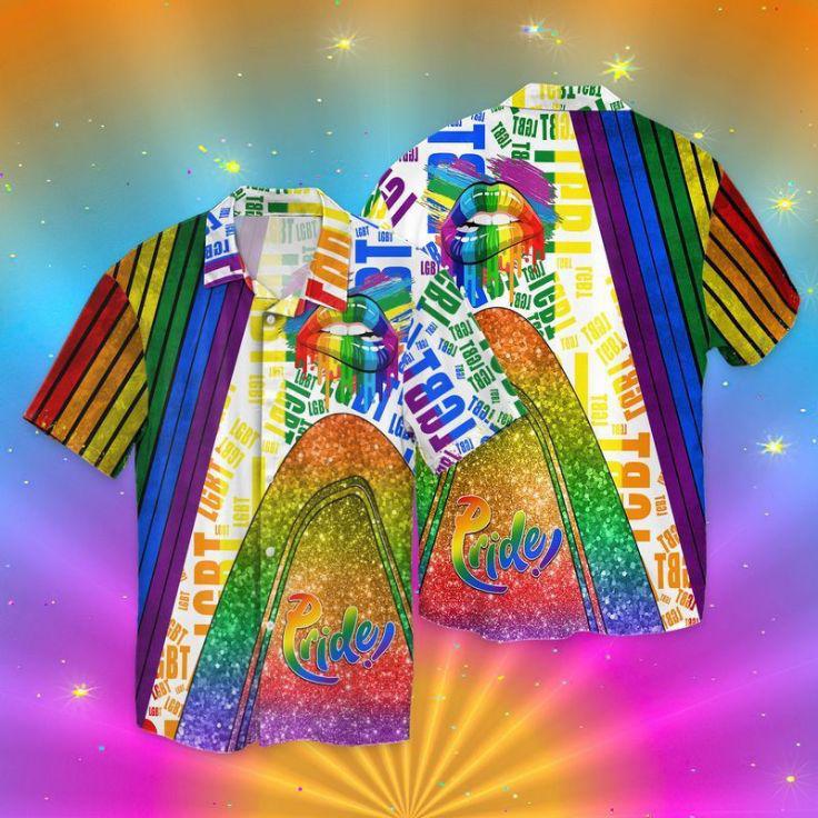 Lgbt Pride Lips Hawaii Shirt For Men And Women Ha43328