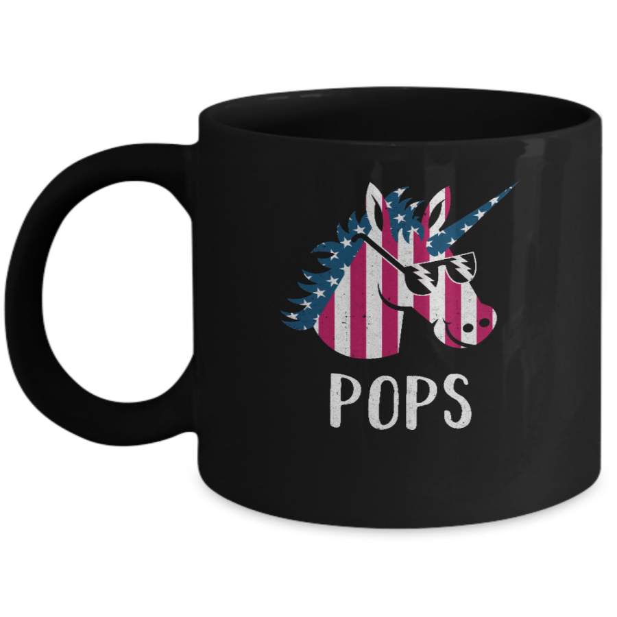 Patriotic Pops Unicorn Americorn 4Th Of July Mug