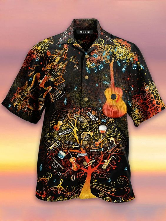 Guitar Hawaii Shirt Ha82299