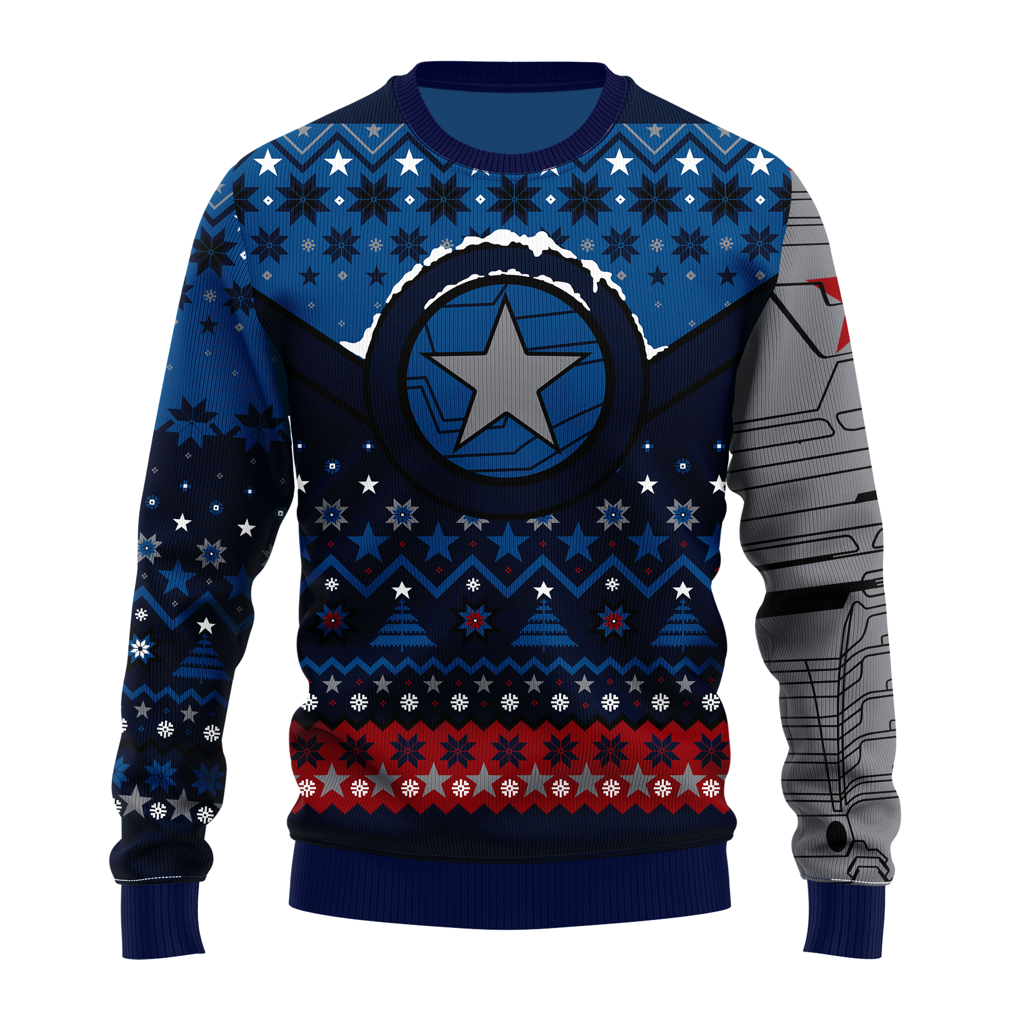 Winter Soldier Ugly Christmas Sweater Xmas Gift T-Shirt