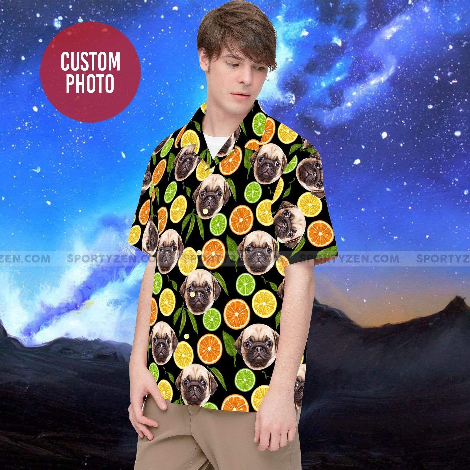 Get Now Lime Fruit Custom Photo Of Your Dog Pet Tropical Hawaii Shirts Ha40541