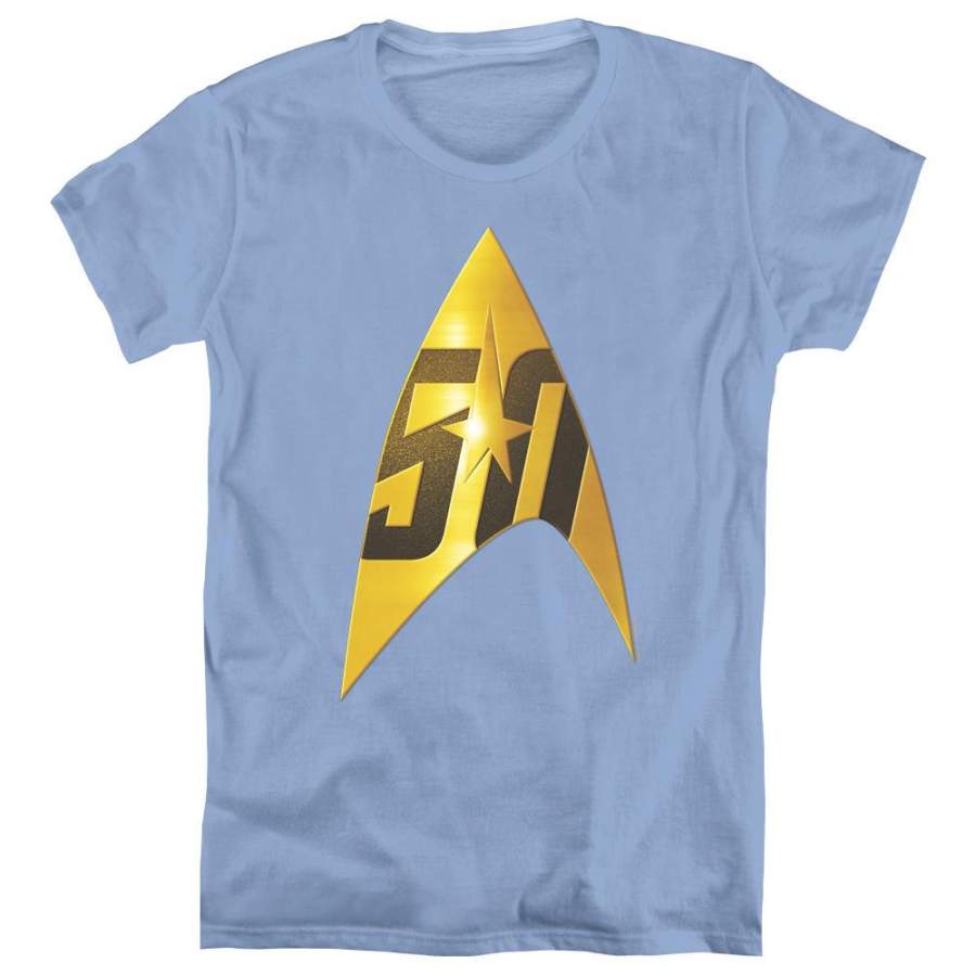 Star Trek 50th Anniversary Delta Women’s 18/1 Cotton Short-Sleeve T-Shirt