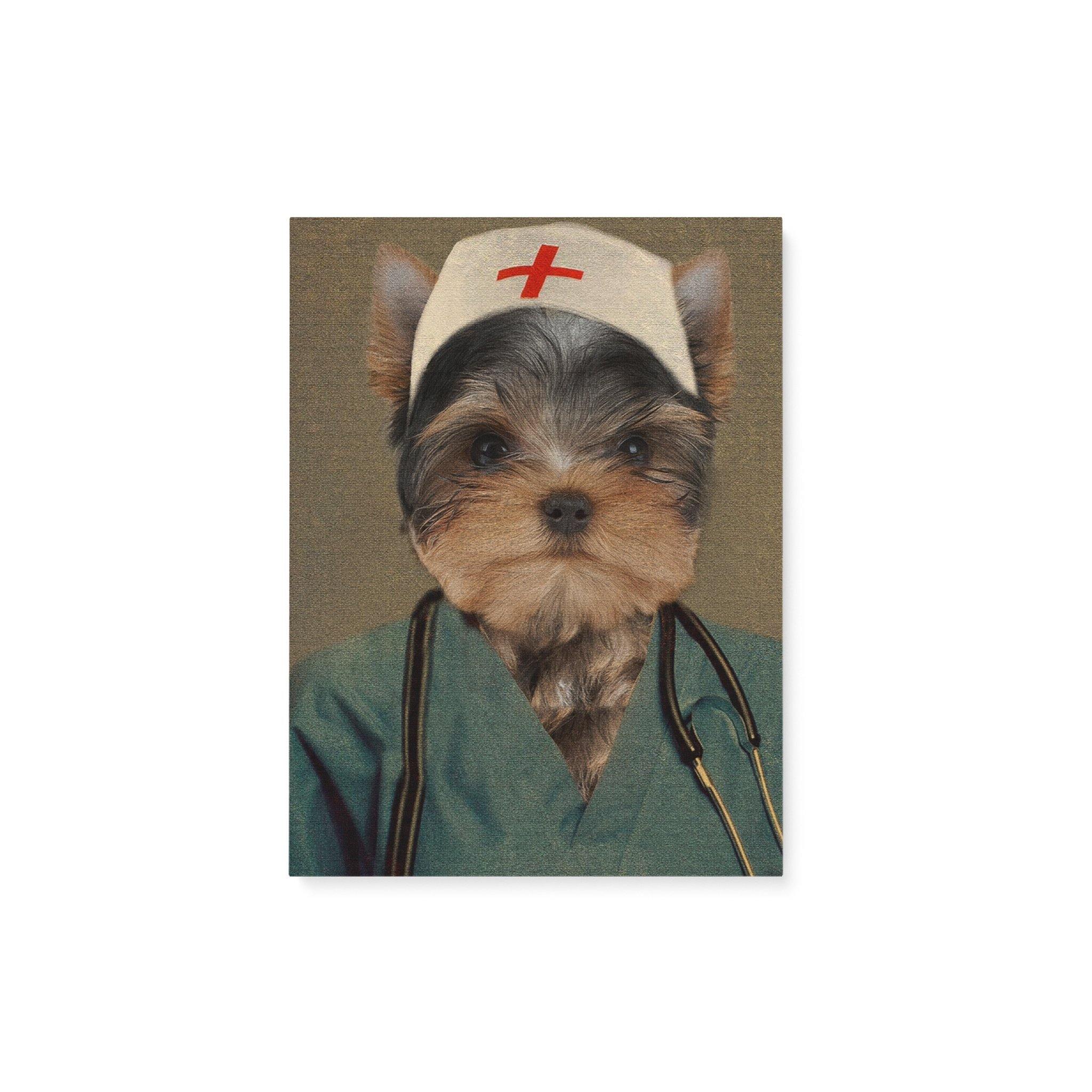 [Personalized Photo] Pet Portrait, The Nurse Gift For Home Decor Canvas Prints