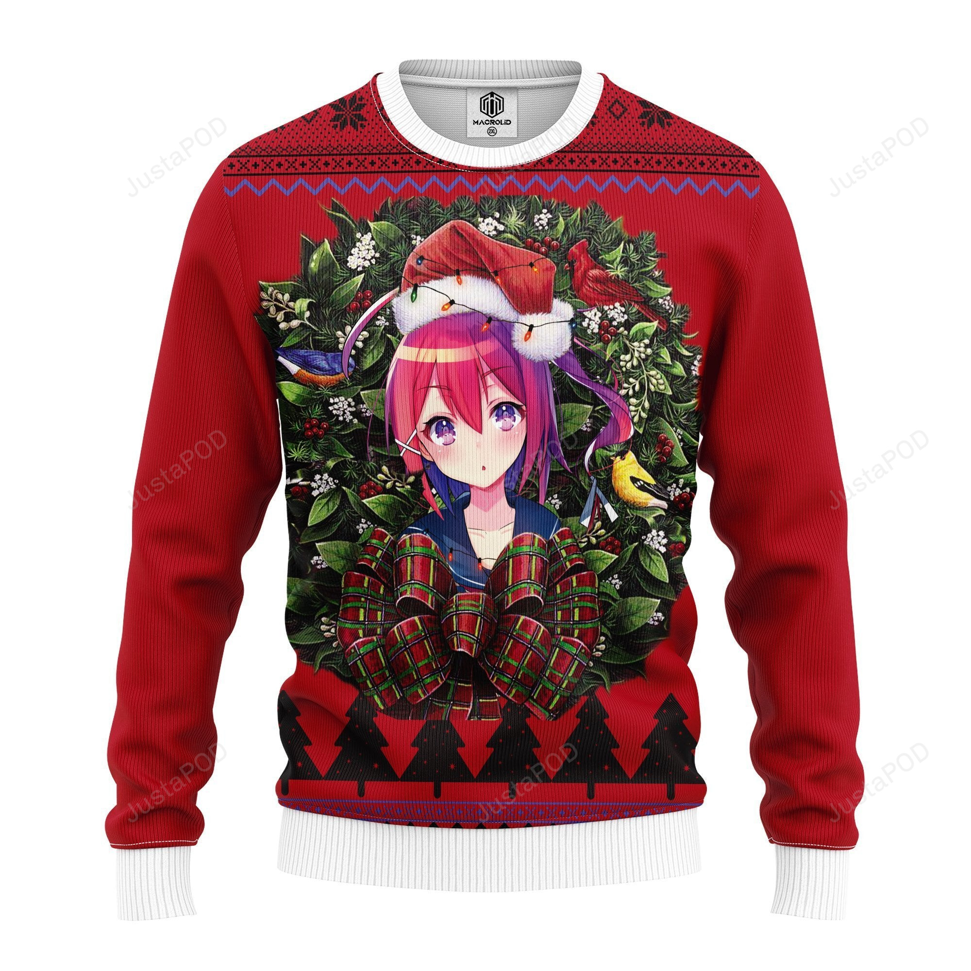 Anime Girl Mc Christmas Ugly Sweater - TEENIDI Store